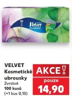 Kaufland Velvet kosmetické ubrousky nabídka