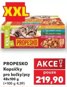 Kaufland Propesko kapsičky pro kočky/psy nabídka
