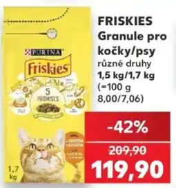 Kaufland Friskies Granule pro kočky/psy nabídka
