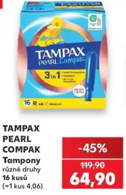 Kaufland Tampax pearl compak nabídka