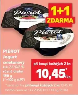 Kaufland Pierot jogurt smetanový nabídka