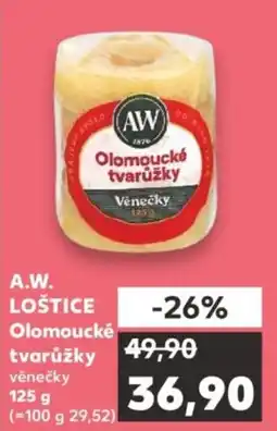 Kaufland A.W. Olomoucké tvarůžky věnečky nabídka
