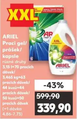 Kaufland Ariel prací gel/prášek/kapsle nabídka