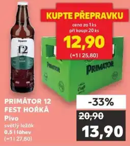 Kaufland Primátor 12 Fest hořká nabídka