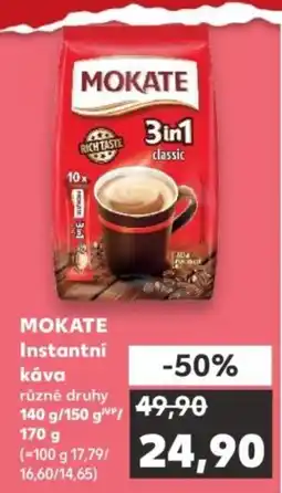 Kaufland Mokate instantní káva nabídka