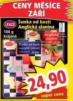 Norma Šunka od kosti Anglická slanina nabídka