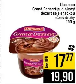 Jip Ehrmann Grand Dessert pudinkový dezert se šlehačkou nabídka