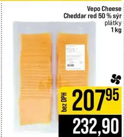 Jip Vepo cheese cheddar red 50 % sýr nabídka