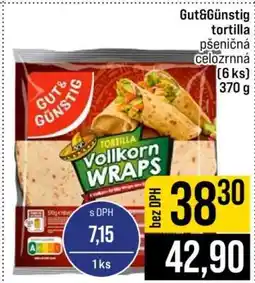 Jip Gut&Günstig tortilla pšeničná celozrnná nabídka