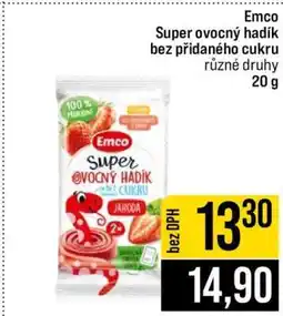 Jip Emco Super ovocný hadík bez přidaného cukru nabídka