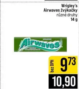 Jip Wrigley's Airwaves žvýkačky nabídka
