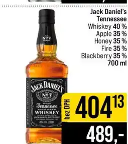 Jip Jack Daniel’s Tennessee Whiskey 40 % nabídka