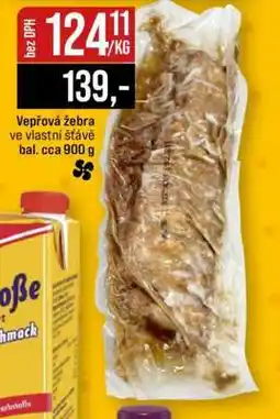 Jip Vepřová žebra ve vlastní šťávě nabídka