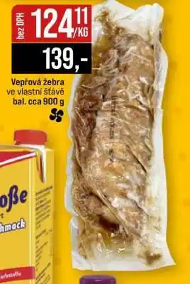 Jip Vepřová žebra ve vlastní šťávě nabídka