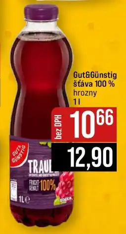 Jip Gut&Günstig šťáva 100% hrozny nabídka