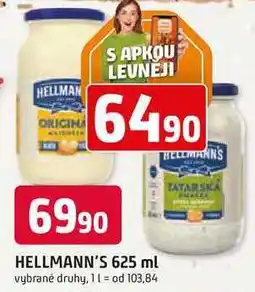 Trefa Hellmann's Tatarská omáčka, Majonéza 625ml, vybrané druhy nabídka