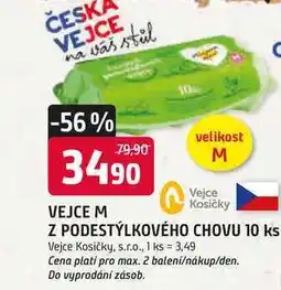 Trefa VEJCE M Z PODESTÝLKOVÉHO CHOVU 10 ks nabídka