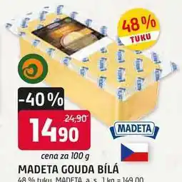 Trefa MADETA GOUDA BÍLÁ 48 % tuku nabídka