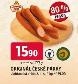 Trefa ORIGINÁL ČESKÉ PÁRKY nabídka