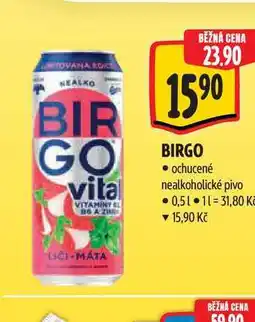 Albert BIRGO ochucené nealkoholické pivo nabídka