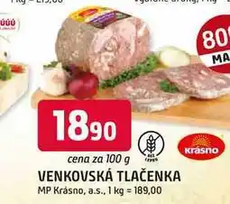 Trefa VENKOVSKÁ TLAČENKA nabídka
