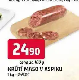 Trefa KRŮTÍ MASO V ASPIKU nabídka