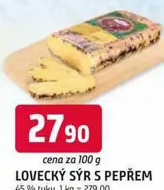 Trefa LOVECKÝ SÝR S PEPŘEM 45% tuku nabídka