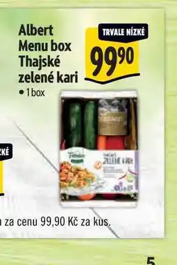 Albert Albert Menu box Thajské zelené kari 1 box nabídka