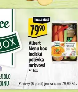 Albert Albert Menu box Indická polévka mrkvová 1 box nabídka