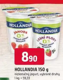 Trefa HOLLANDIA 150 g nízkotučný jogurt, vybrané druhy nabídka