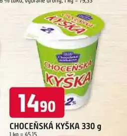Trefa CHOCEŇSKÁ KYŠKA nabídka