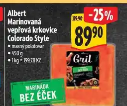 Albert Albert Marinovaná vepřová krkovice Colorado Style nabídka