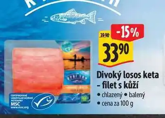 Albert Divoký losos keta - filet s kůží nabídka