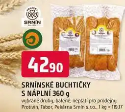 Trefa SRNÍNSKÉ BUCHTIČKY S NÁPLNÍ nabídka