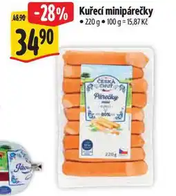 Albert Kuřecí minipárečky nabídka
