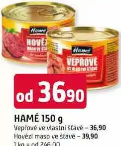 Trefa HAMÉ 150 g Vepřové ve vlastní šťávě nabídka
