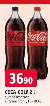 Trefa Coca-Cola 2l, vybrané druhy nabídka
