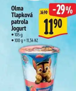 Albert Olma Tlapková patrola Jogurt nabídka