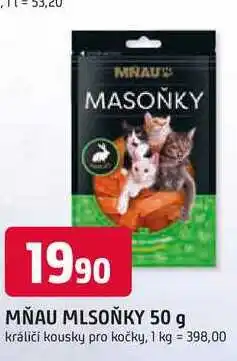 Trefa MŇAU MLSOŇKY 50 g králičí kousky pro kočky nabídka