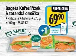 Albert Bageta Kuřecí řízek & tatarská omáčka chlazená balená nabídka
