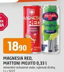 Trefa MATTONI MOJITO 0,33 L minerální ochucená voda nabídka