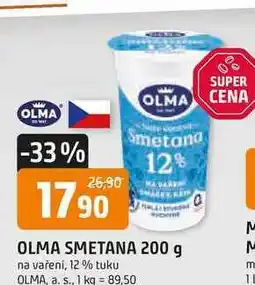 Trefa OLMA SMETANA 200 g na vaření, 12% tuku nabídka
