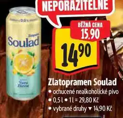Albert Zlatopramen Soulad ochucené nealkoholické pivo nabídka