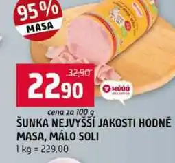 Terno ŠUNKA NEJVYŠŠÍ JAKOSTI HODNĚ MASA, MÁLO SOLI nabídka