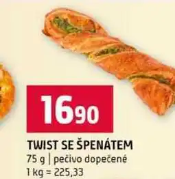 Terno TWIST SE ŠPENÁTEM 75 g pečivo dopečené nabídka