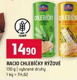 Terno RACIO CHLEBÍČKY RÝŽOVÉ 130 g vybrané druhy nabídka