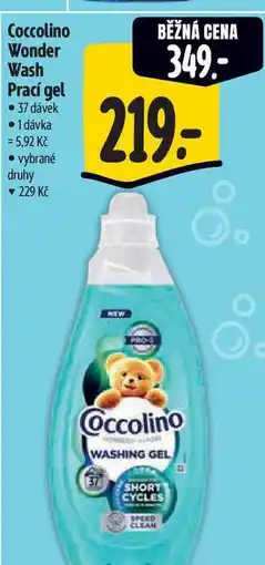 Albert Coccolino Wonder Wash Prací gel 37 dávek nabídka