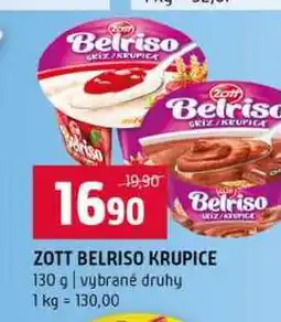 Terno ZOTT BELRISO KRUPICE 130 g vybrané druhy nabídka