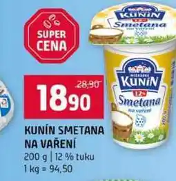 Terno KUNIN SMETANA NA VAŘENÍ 200 g 12% tuku nabídka