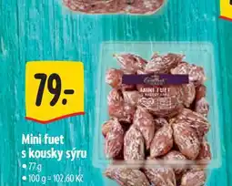 Albert Mini fuet s kousky sýru nabídka
